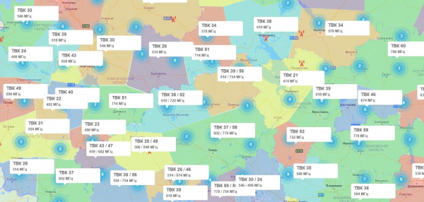 Интерактивная карта ЦЭТВ или как узнать покрытие в своем доме?